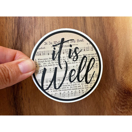It Is Well With My Soul Sticker | Nostalgic Style