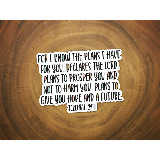 Jeremiah 29:11 | Scripture Sticker