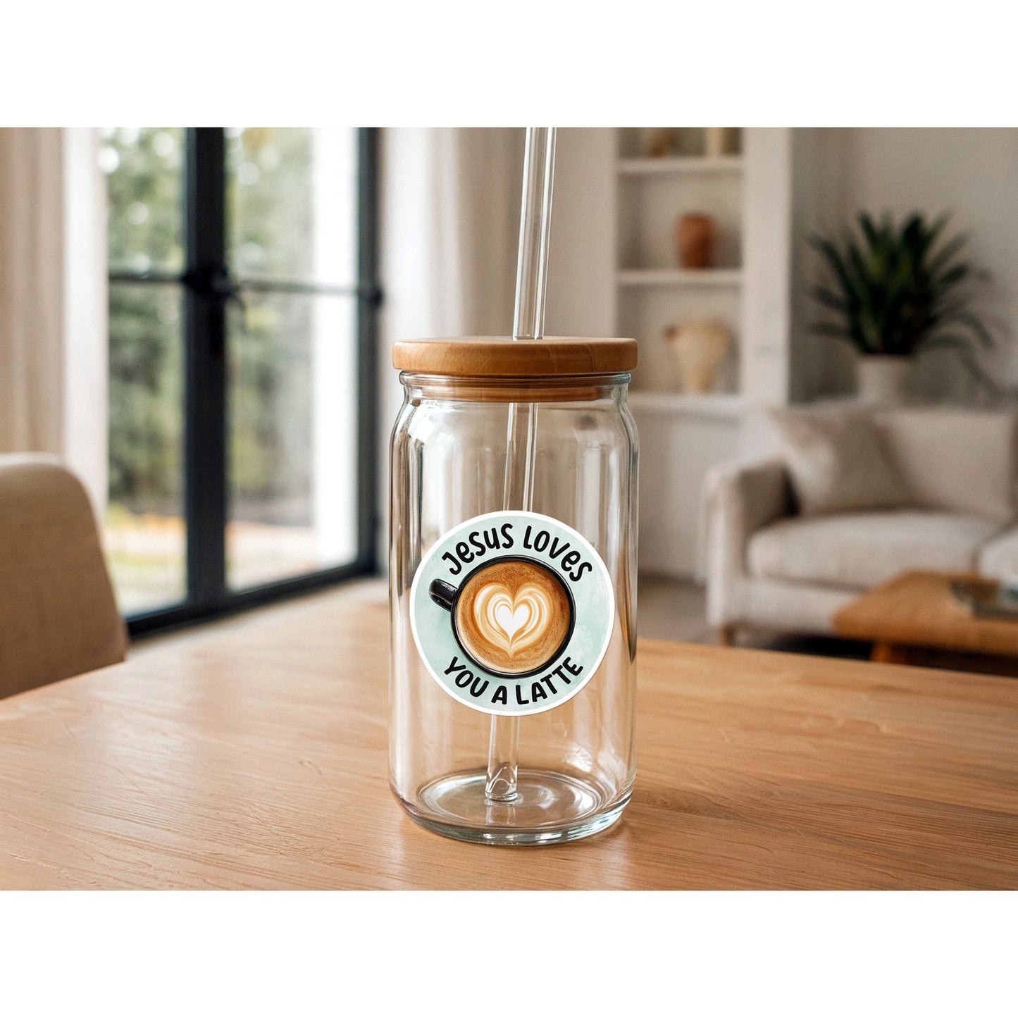 Jesus Loves You a Latte | Coffee Lover Sticker