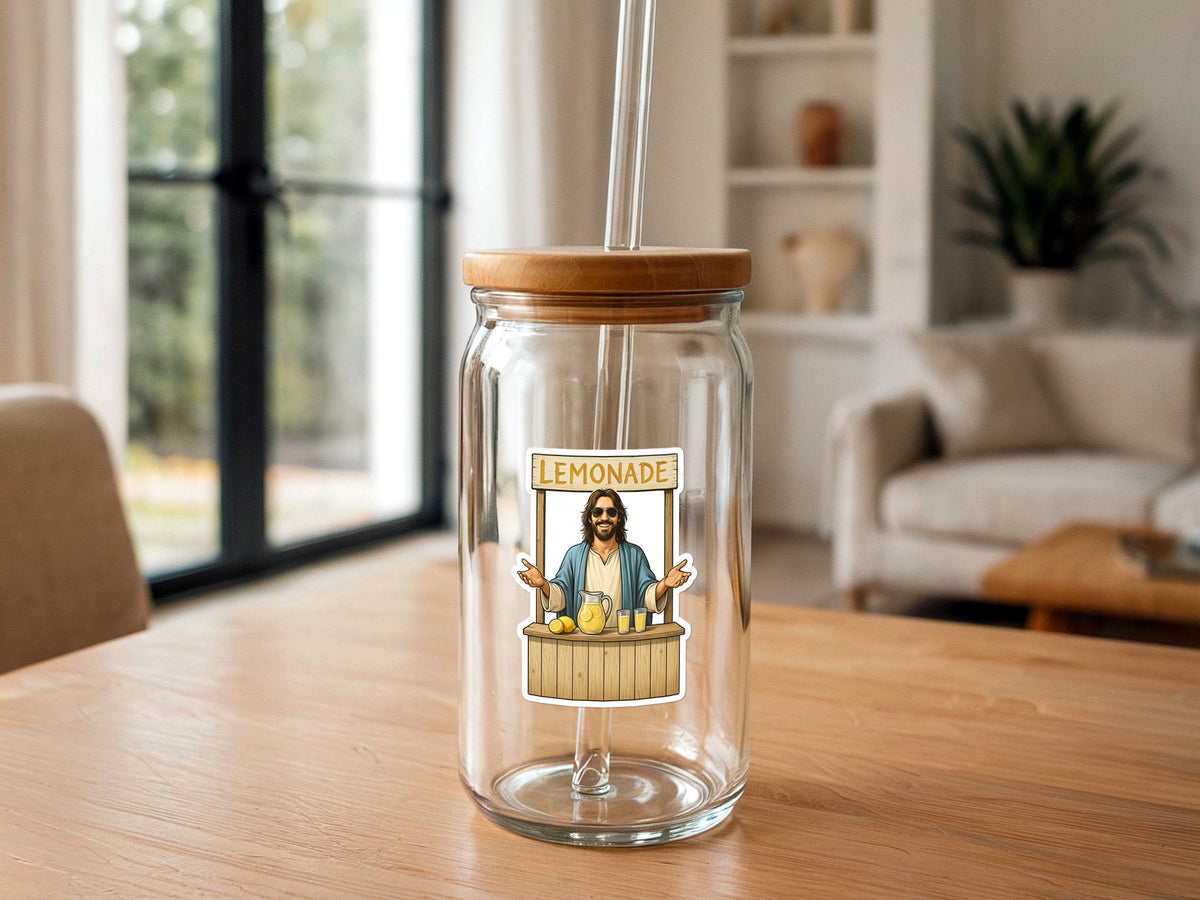 Jesus Making Lemonade | Christian Sticker