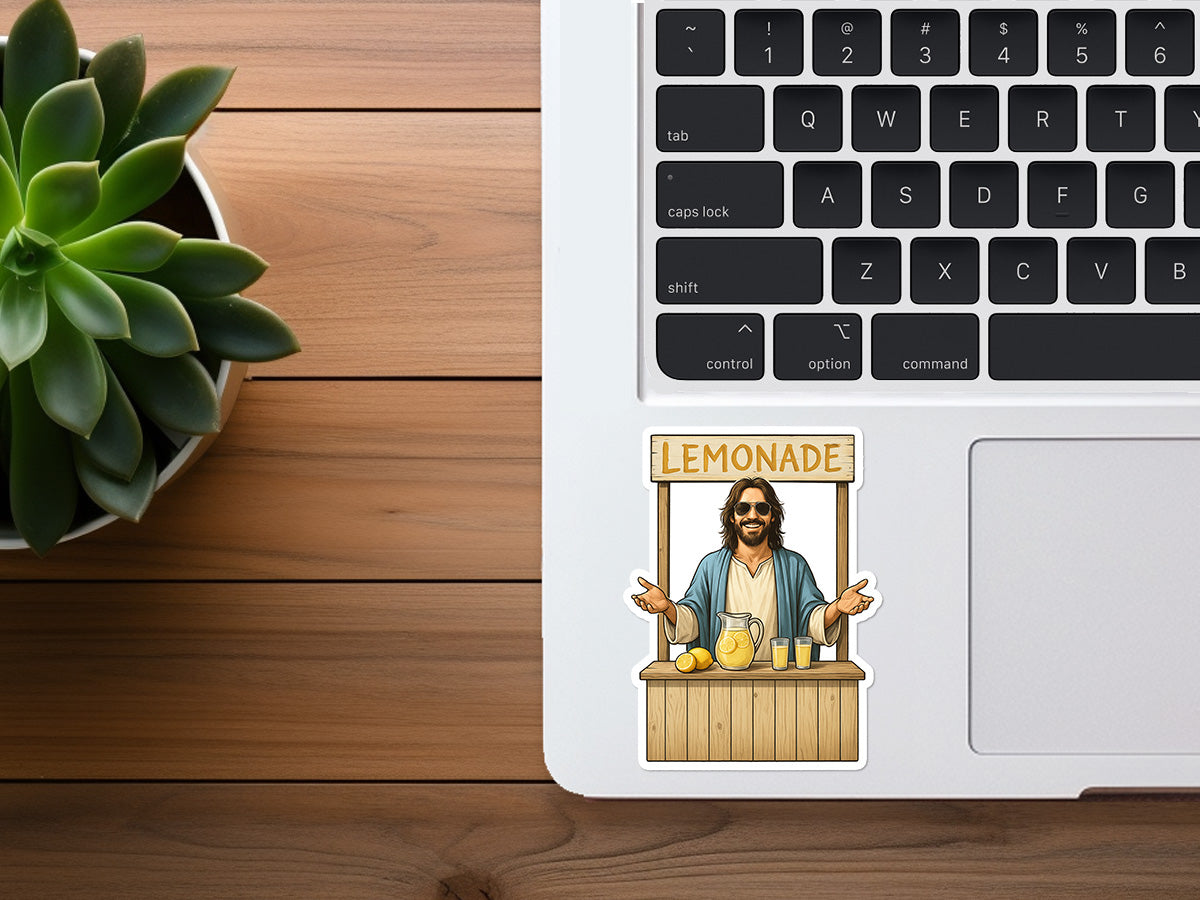 Jesus Making Lemonade | Christian Sticker