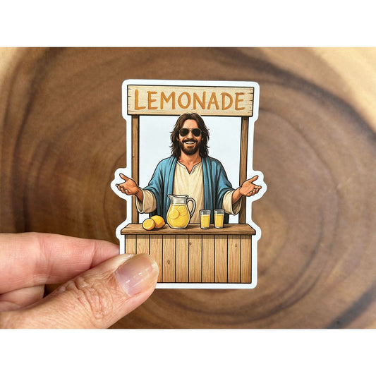 Jesus Making Lemonade | Christian Sticker