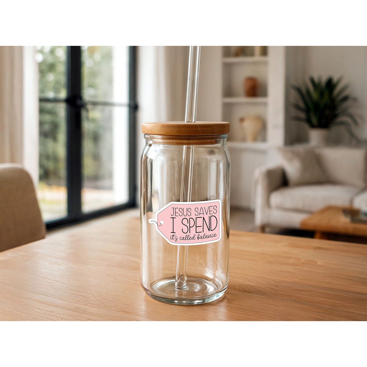 Jesus Saves, I Spend | Funny Christian Sticker