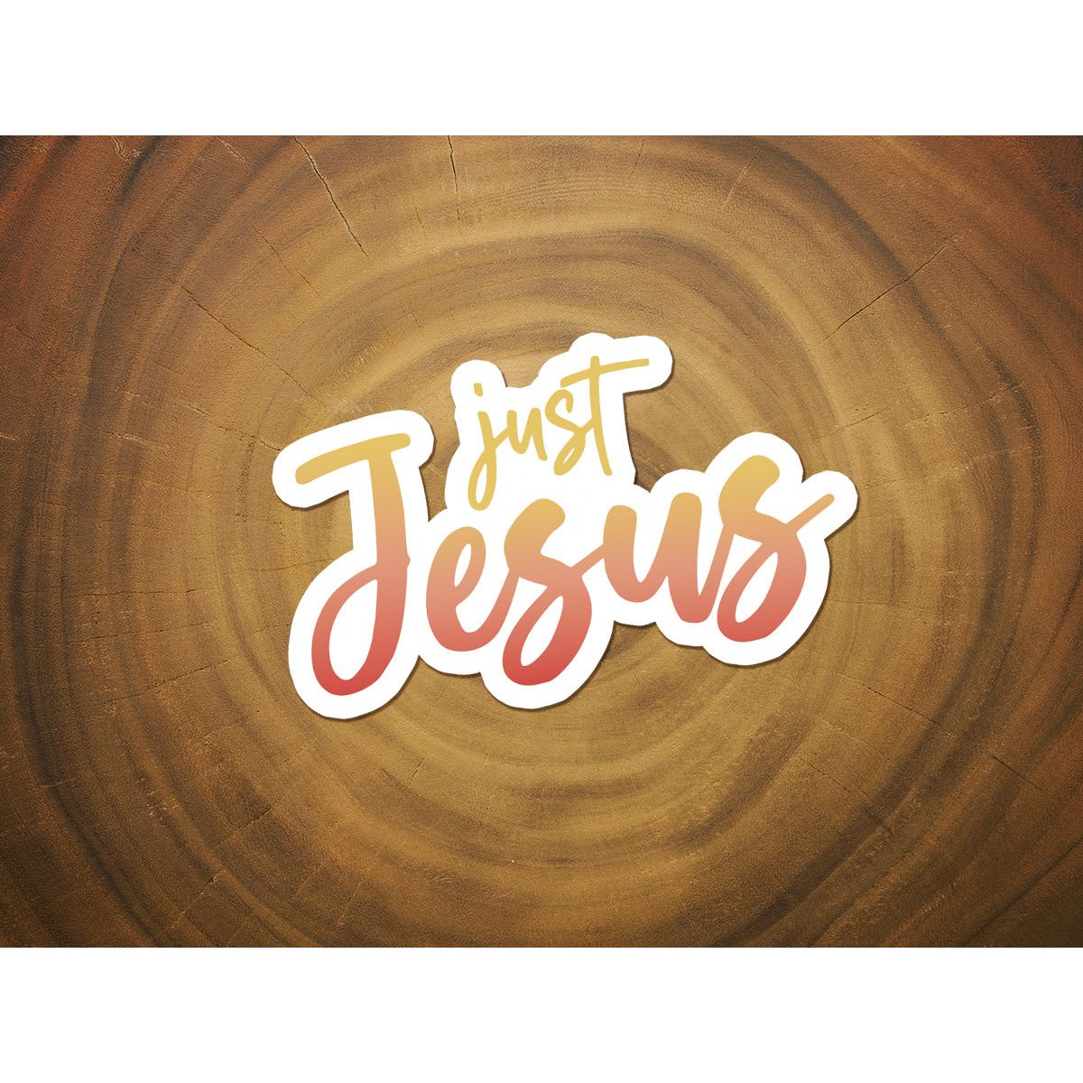 Just Jesus | Vinyl Christian Sticker