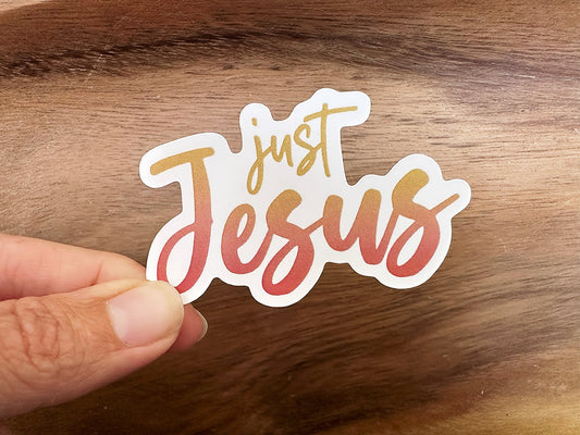 Just Jesus | Vinyl Christian Sticker