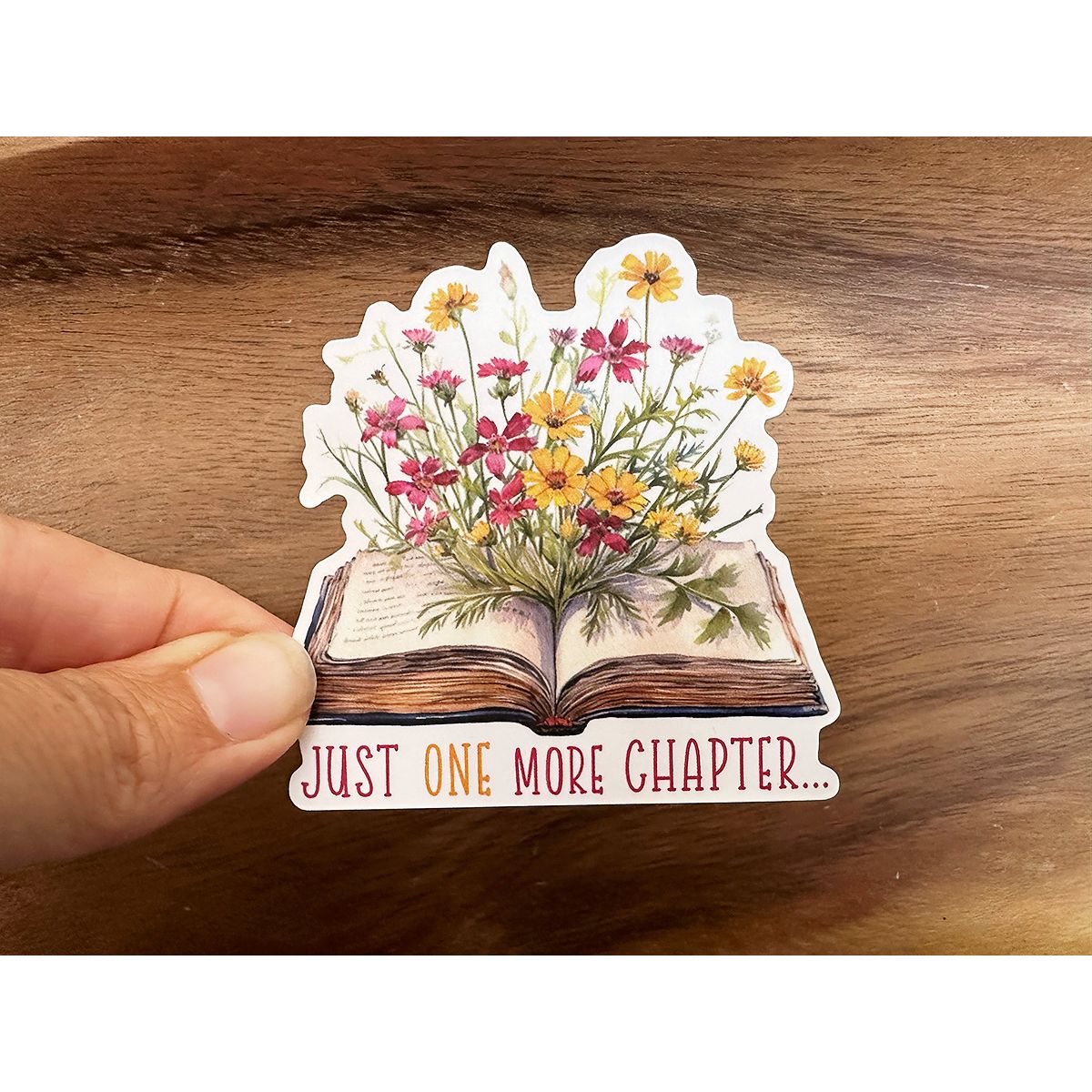 Just One More Chapter | Bookish Sticker