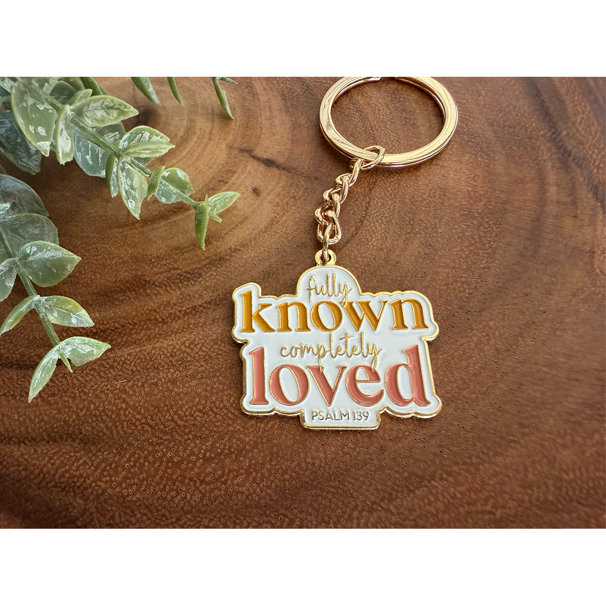 Keychain | Fully Known, Completely Loved - Psalm 139 | Enamel