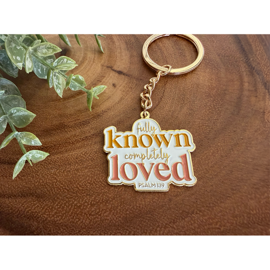 Keychain | Fully Known, Completely Loved - Psalm 139 | Enamel