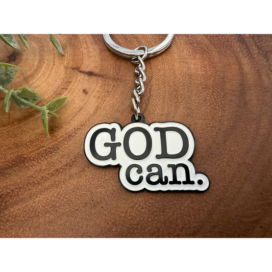 Keychain | God Can. | Enamel