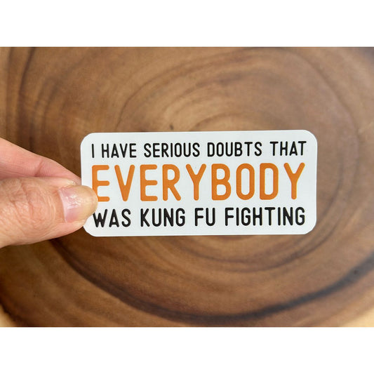 Kung Fu Fighting | Funny Sticker