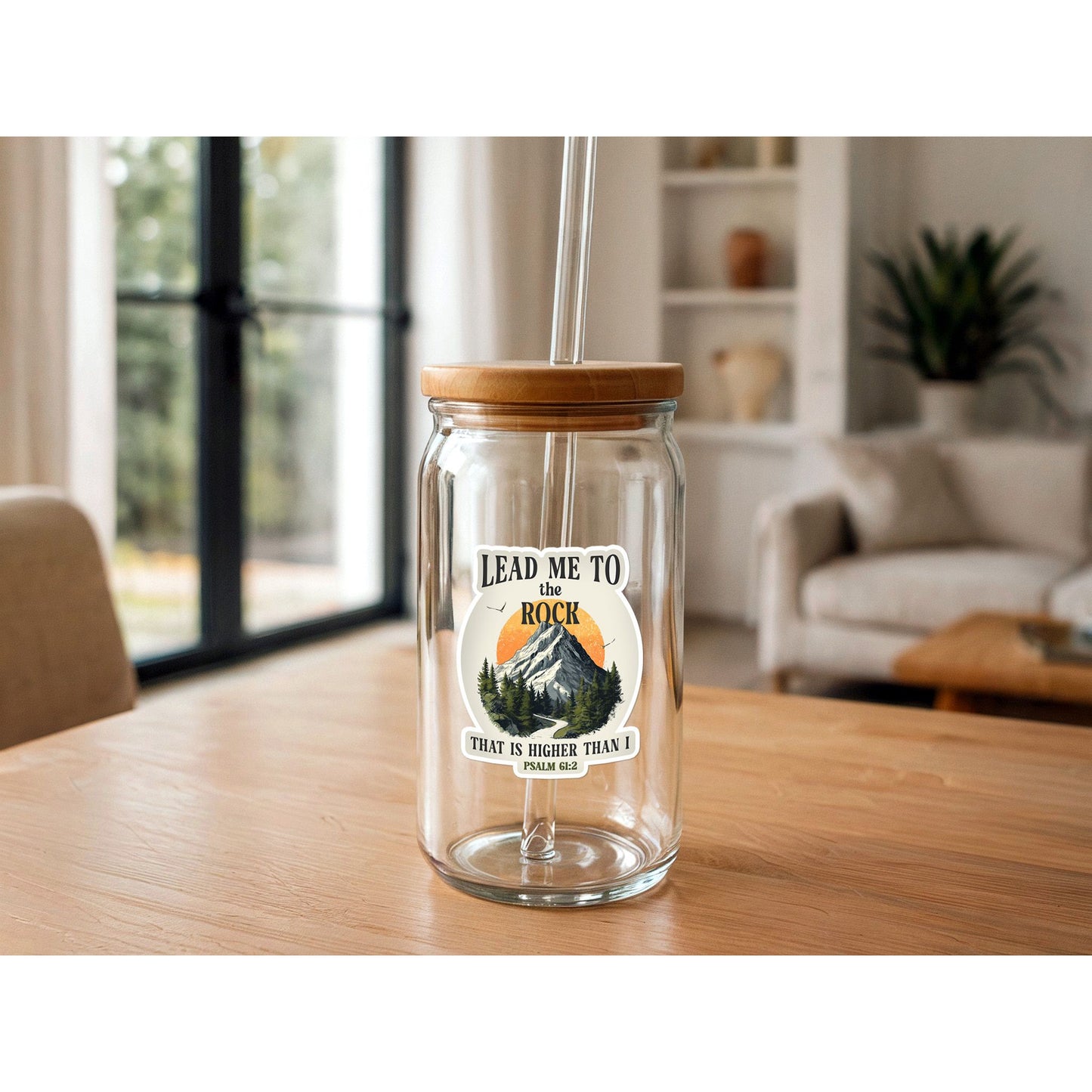 Lead Me to the Rock That Is Higher Than I | Christian Scripture Sticker