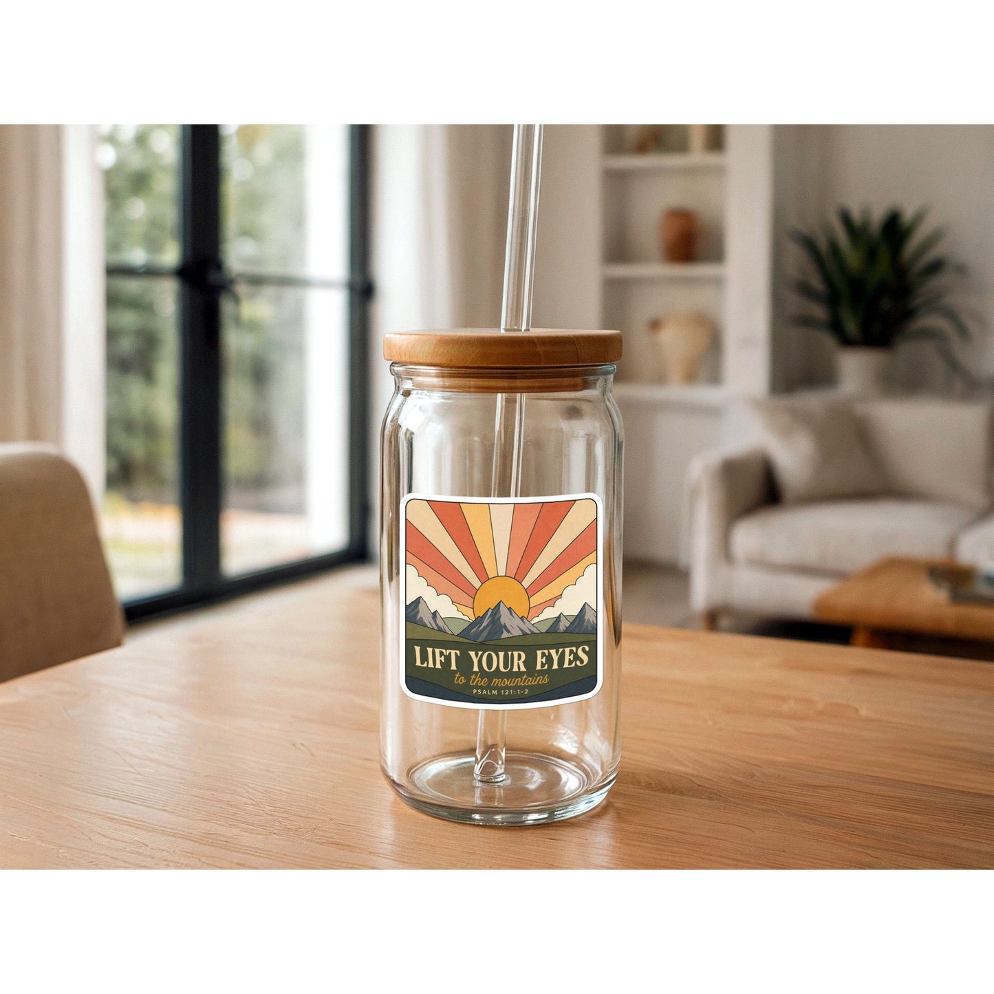 Lift Your Eyes To The Mountains | Christian Sticker