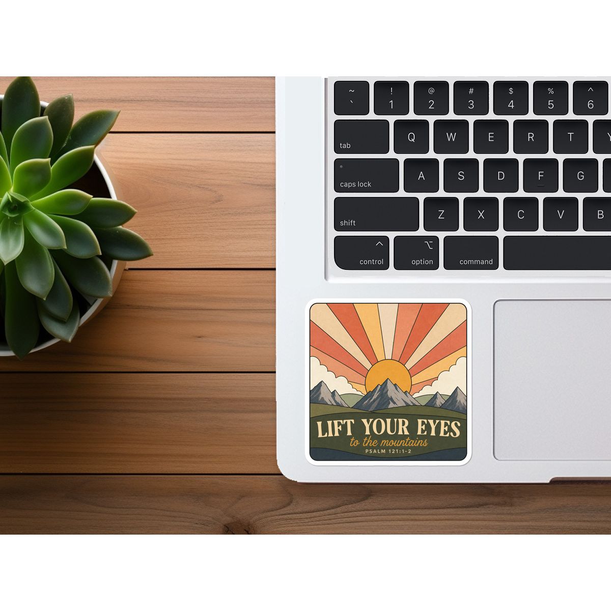 Lift Your Eyes To The Mountains | Christian Sticker