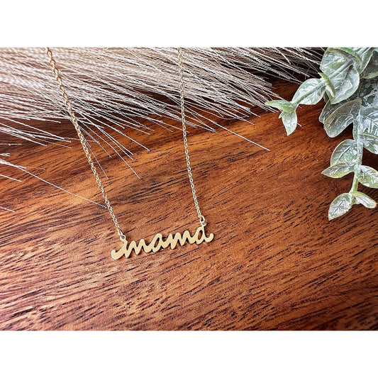 Mama Necklace | Minimalist | Gold