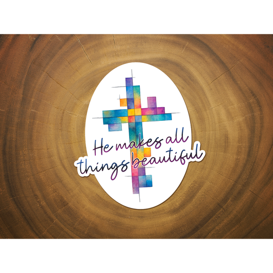 He Makes All Things Beautiful | Jesus Sticker