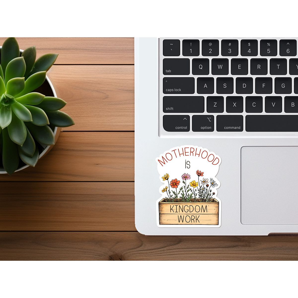 Motherhood Is Kingdom Work | Christian Sticker