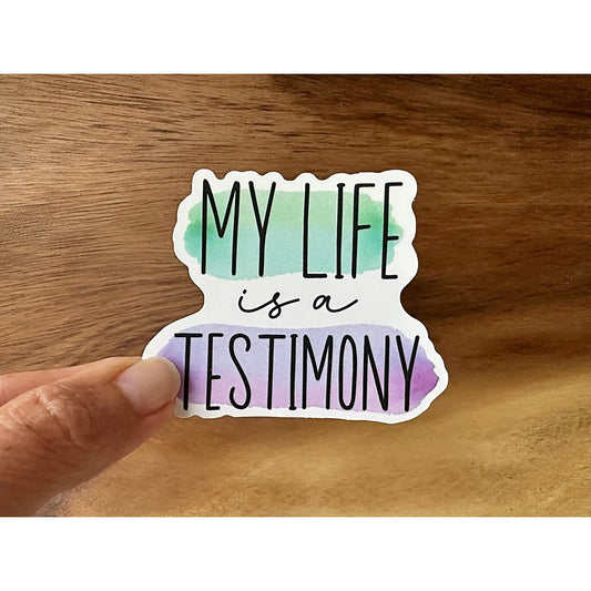 My Life is a Testimony | Vinyl Christian Sticker