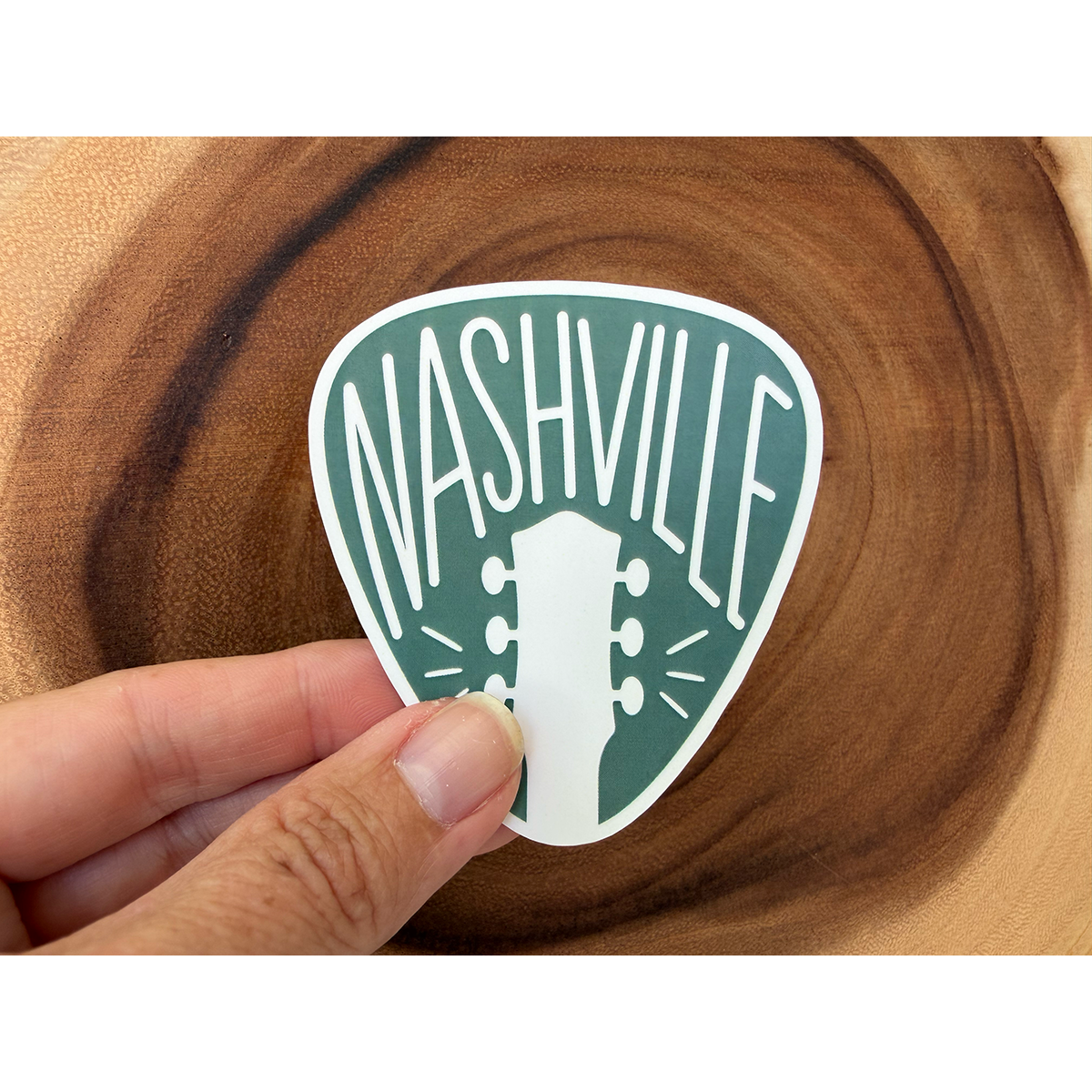 Nashville Guitar Pick Sticker | Nashville, TN