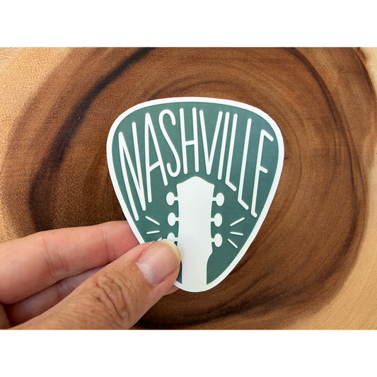 Nashville Guitar Pick Sticker | Nashville, TN