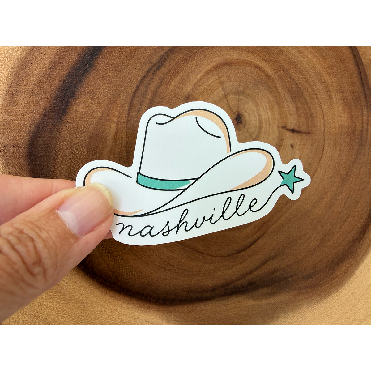 Nashville Cowboy Hat Sticker | Nashville, TN