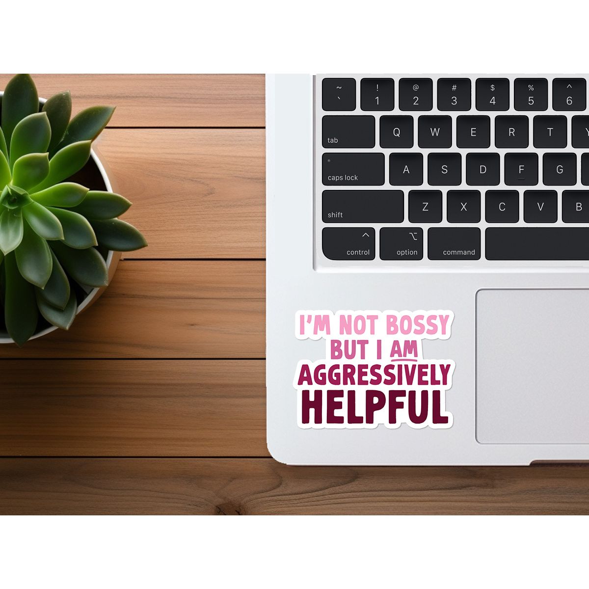 Aggressively Helpful | Funny Sticker