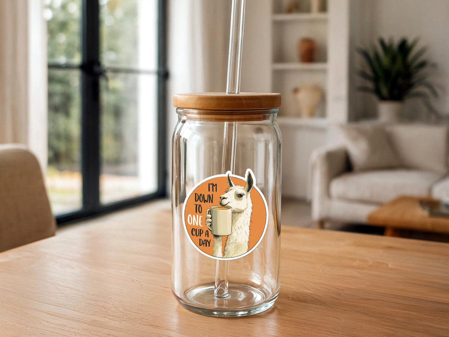I'm Down to One Cup a Day | Funny Coffee Sticker