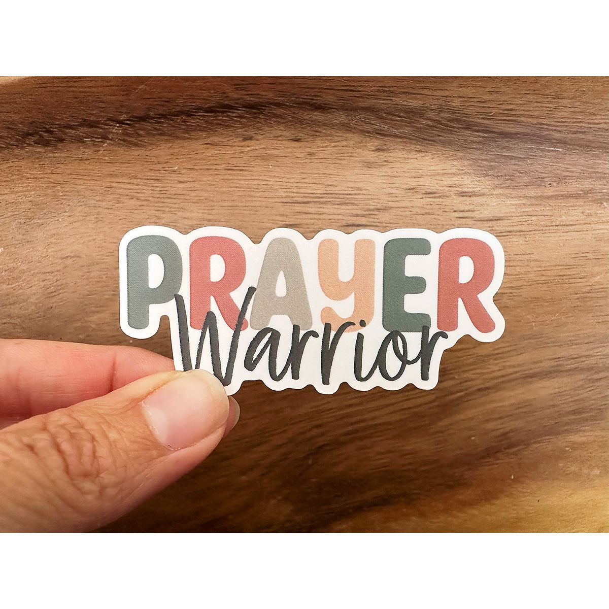 Praying In Rows Sticker Prayer Warrior | Christian Sticker | Pray | Vinyl Christian Sticker ...