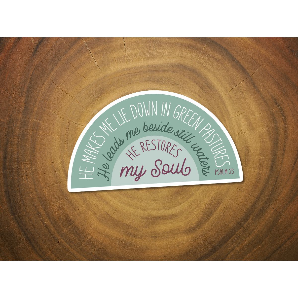 The Lord's Prayer | Psalm 23 | Christian Scripture Sticker