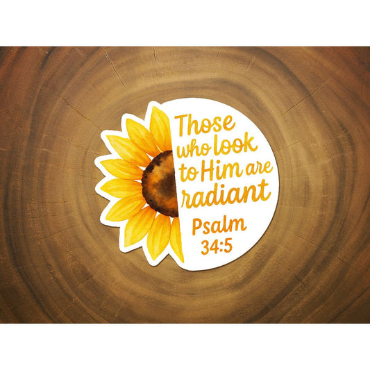 Radiant | Sunflower Sticker | Christian Sticker