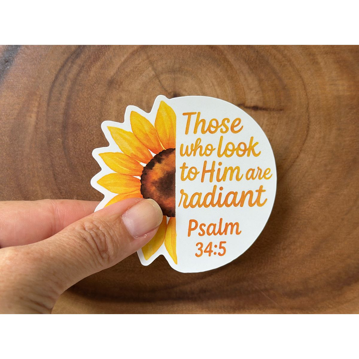 Radiant | Sunflower Sticker | Christian Sticker