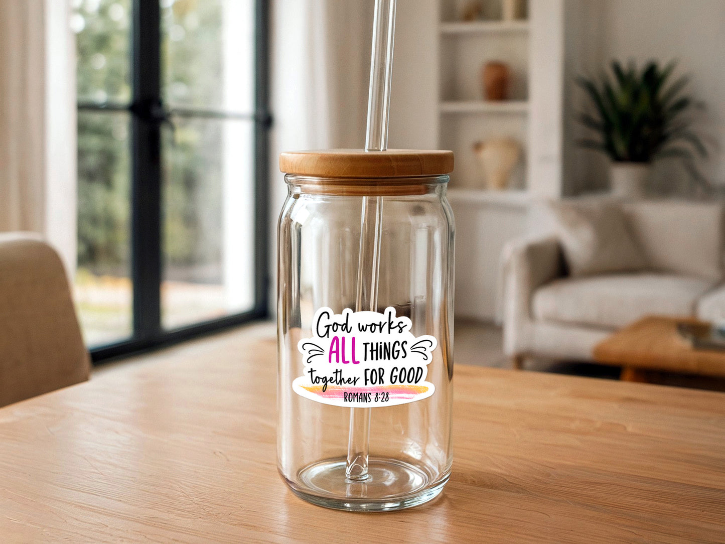 Romans 8:28 | Vinyl Christian Sticker