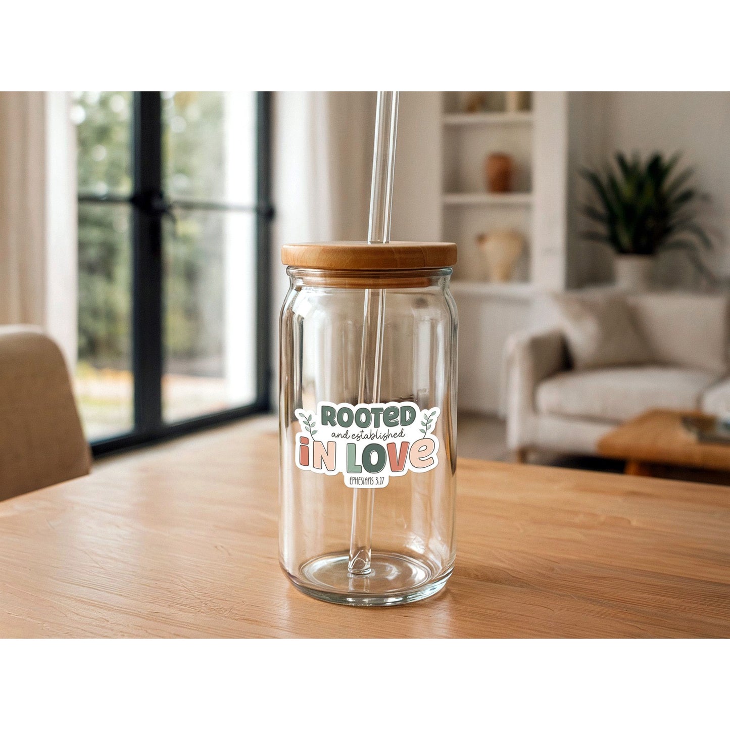 Rooted & Established In Love | Christian Sticker