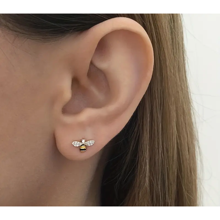 Cute Bee Earrings | Stud Earrings