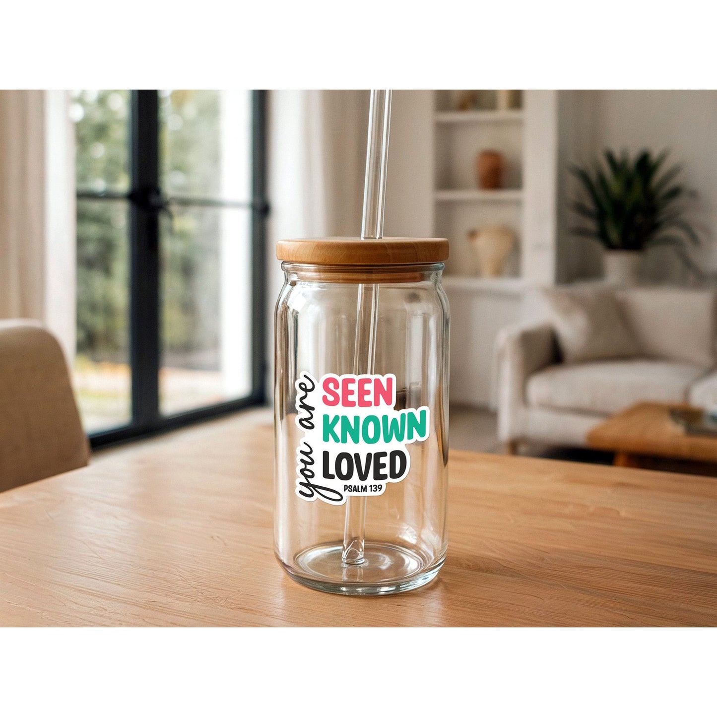 You Are Seen, Known, Loved | Vinyl Christian Sticker | Psalm 139