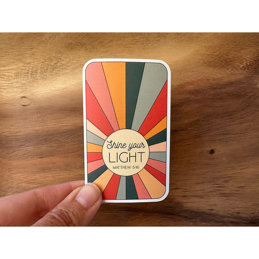Shine Your Light | Scripture Sticker | Christian Sticker