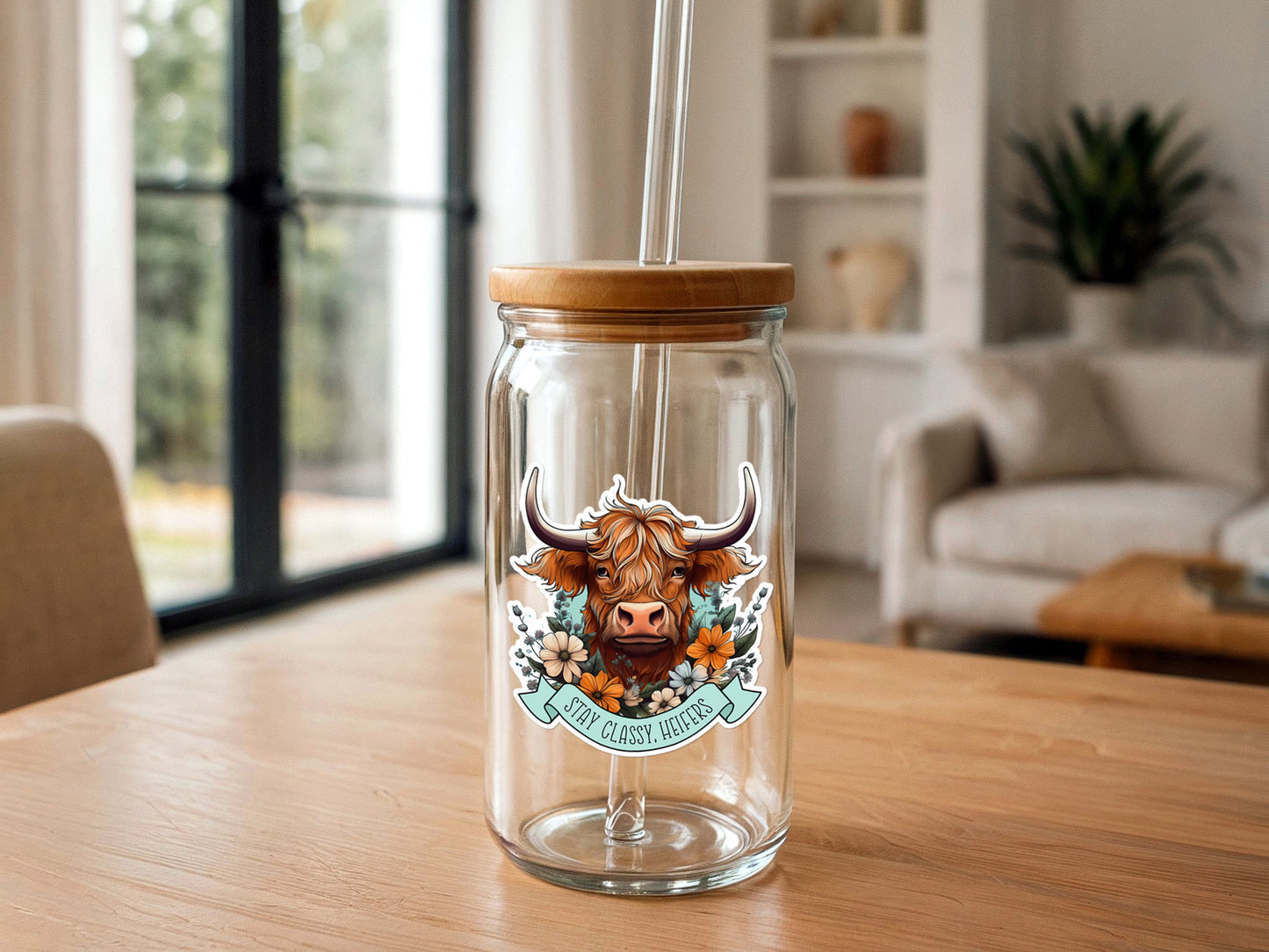 Stay Classy | Highland Cow | Funny Vinyl Sticker