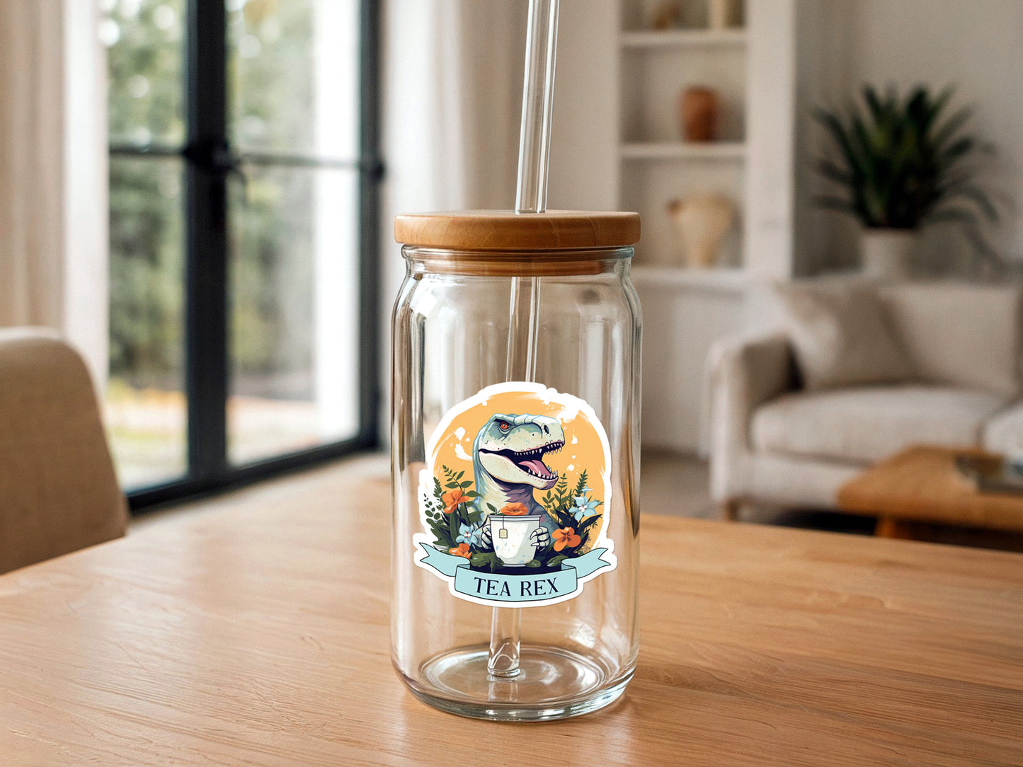 Tea Rex | Funny Vinyl Sticker