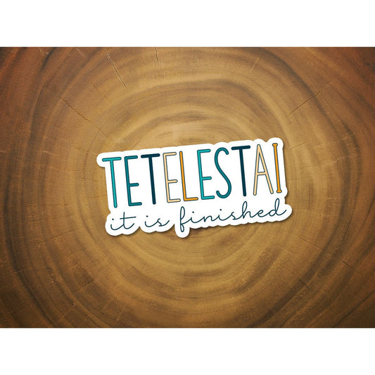 Tetelestai - It is Finished | Christian Sticker