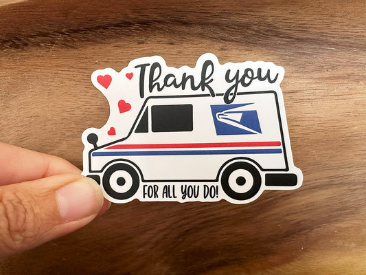 Thank You Postal Worker | Waterproof Vinyl Sticker