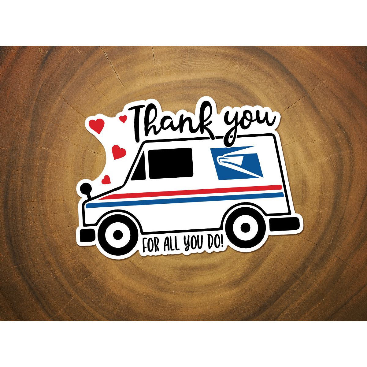 Thank You Postal Worker | Waterproof Vinyl Sticker – Missional Merch