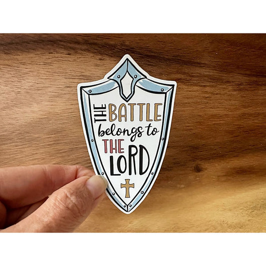 The Battle Belongs to the Lord | Vinyl Christian Sticker