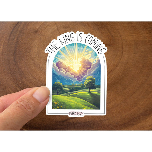 The King is Coming | Vinyl Christian Sticker