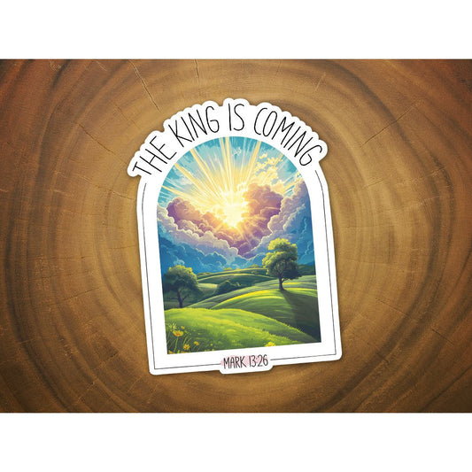 The King is Coming | Vinyl Christian Sticker