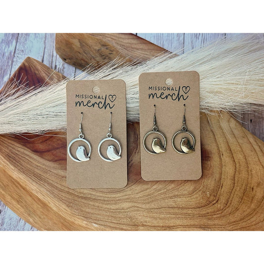 Then Sings My Soul Songbird Earrings | Two Color Options