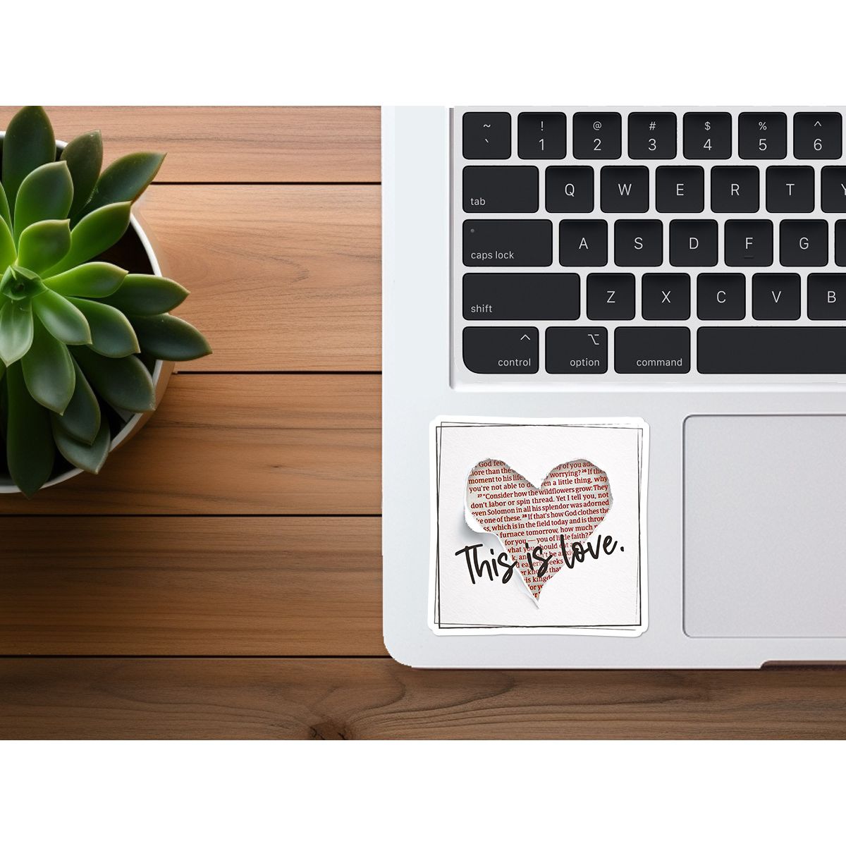 This Is Love | Christian Sticker | Red Letters