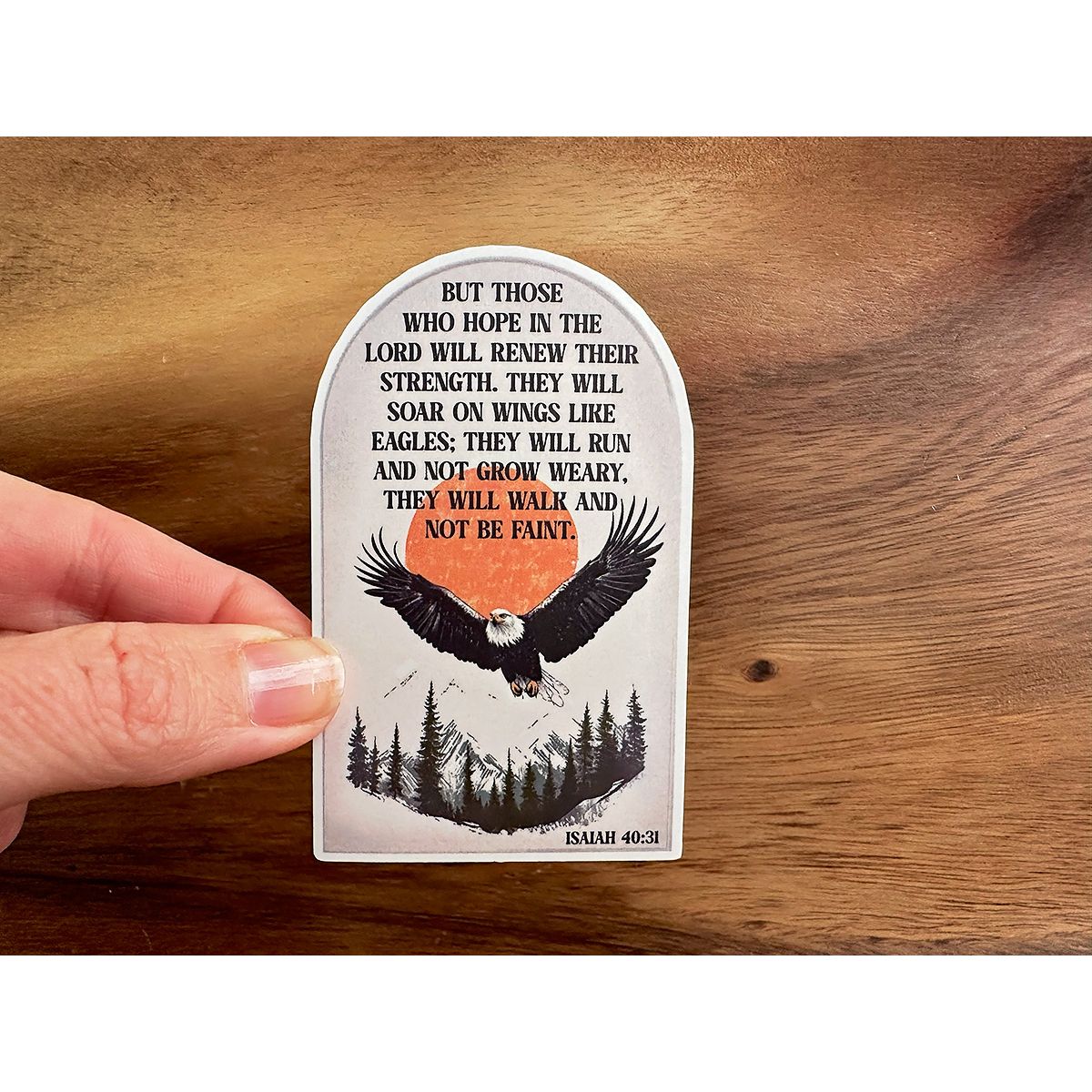 Those Who Hope in the Lord | Isaiah 40:31 Scripture Sticker