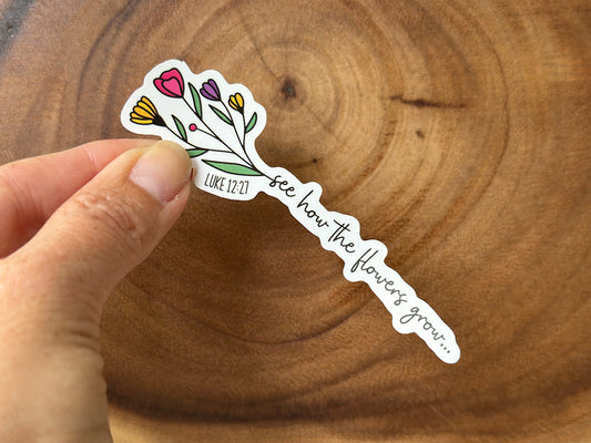 Wildflowers | Vinyl Christian Sticker
