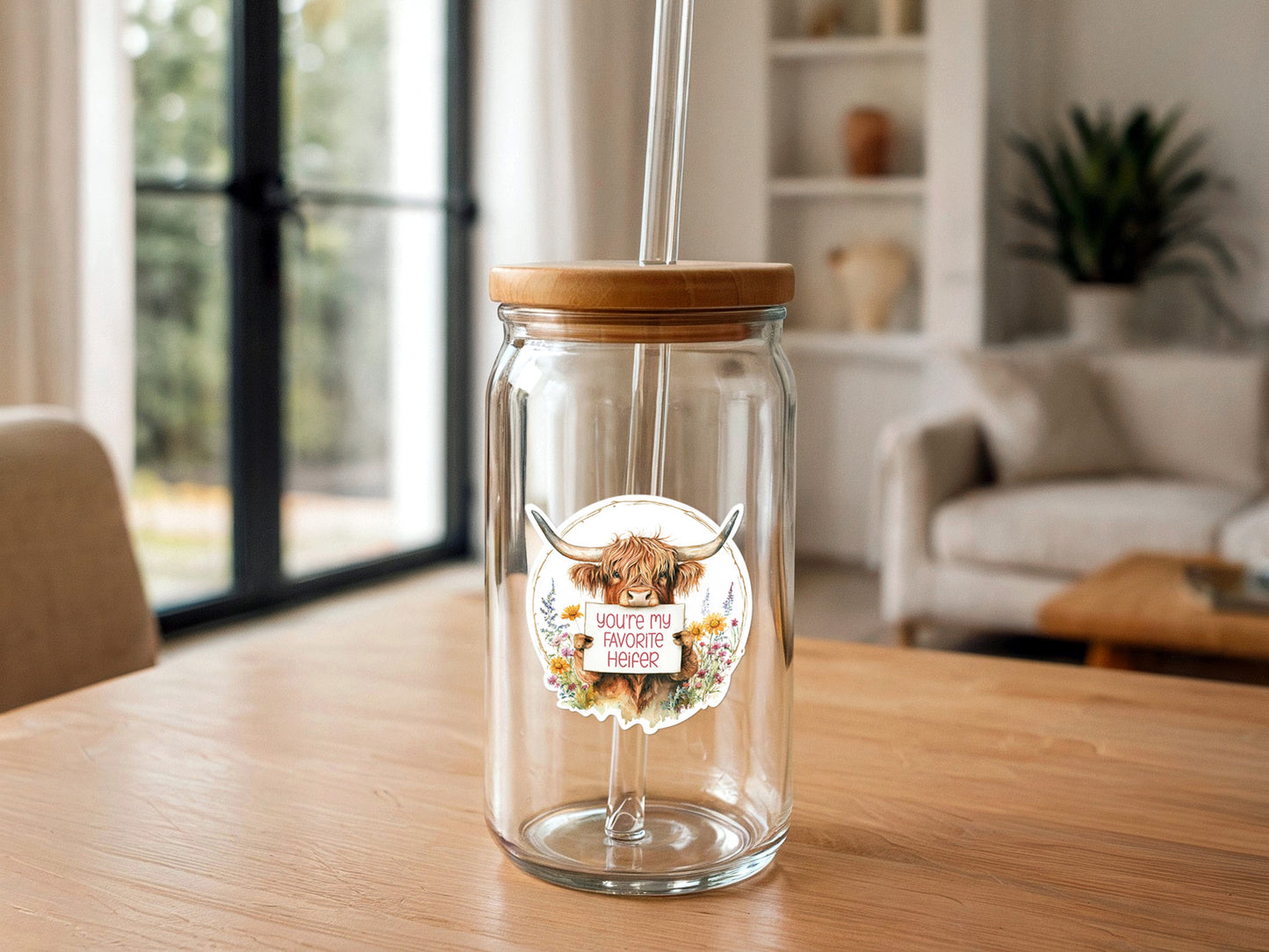 You're My Favorite Heifer | Highland Cow | Funny Sticker