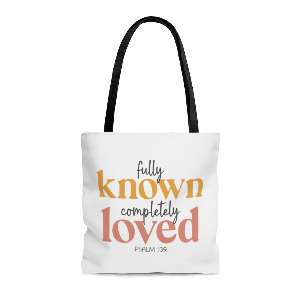 Fully Known, Completely Loved | Tote Bag for Women