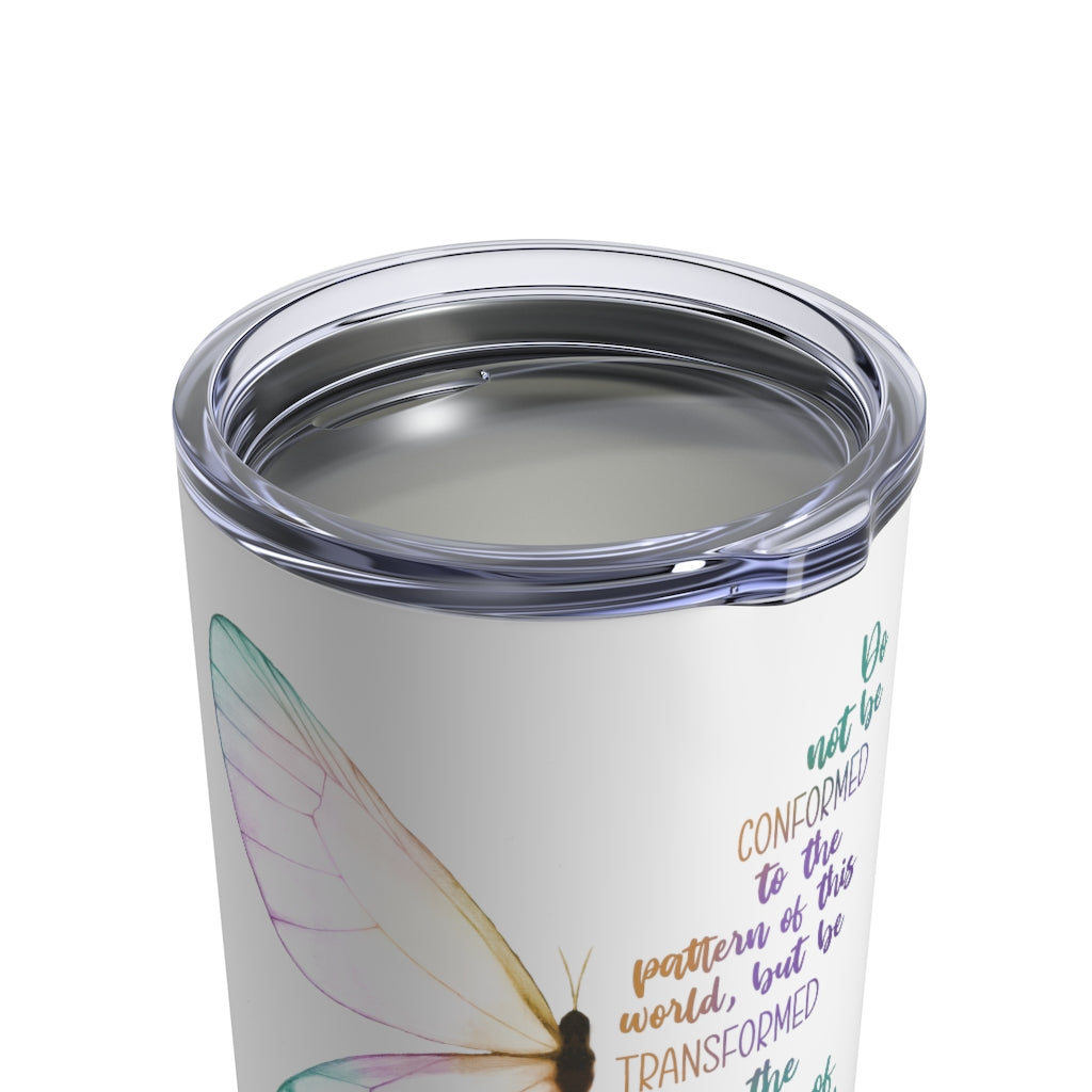 Be Transformed | Romans 12:2 Coffee Tumbler for Women
